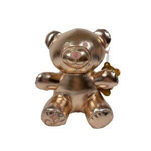 Candy Bears Valentines Day Metallic Plush 8" Stuffed Animal Gold